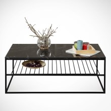 Kafijas galdiņš ETNA 43x95 cm melns