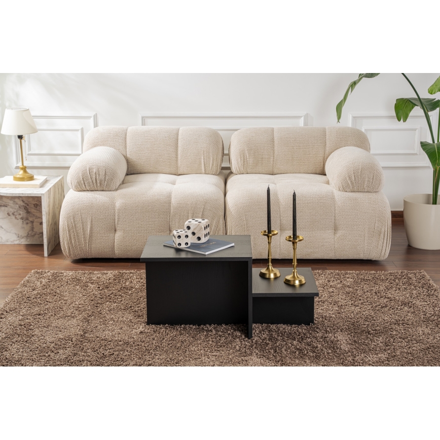 Kafijas galdiņš HARMONY 40x80 cm melna