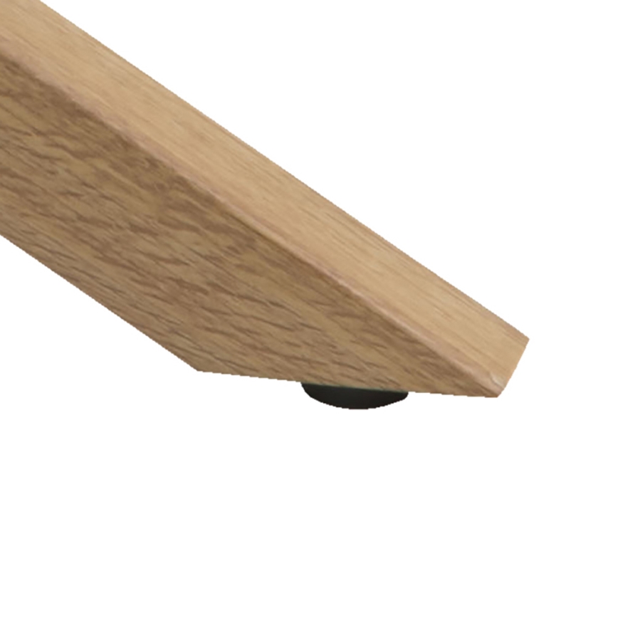 Kafijas galdiņš LUCA 82 cm caurspīdīgs/ozols