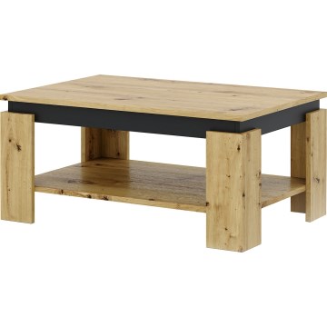 Kafijas galdiņš LUNO artisan ozols/melns