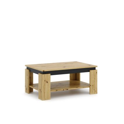 Kafijas galdiņš LUNO artisan ozols/melns