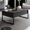 Kafijas galdiņš LUXE 40x90 cm antracīta/melna