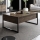 Kafijas galdiņš LUXE 40x90 cm rieksts/melna