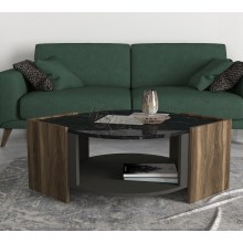 Kafijas galdiņš MARBEL 40x75 cm brūns/melns