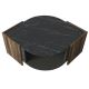 Kafijas galdiņš MARBEL 40x75 cm brūns/melns