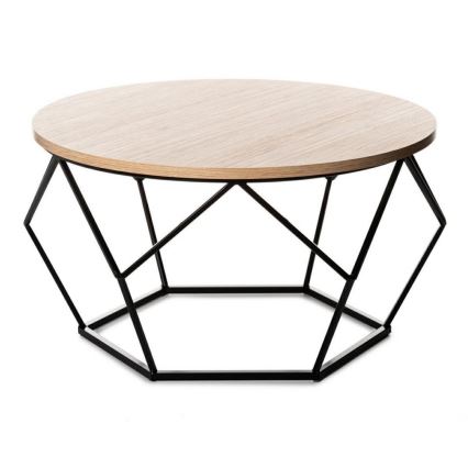 Kafijas galdiņš MARMUR 40x70 cm melns/brūns