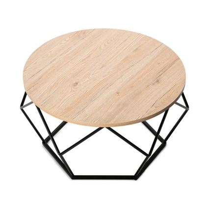 Kafijas galdiņš MARMUR 40x70 cm melns/brūns