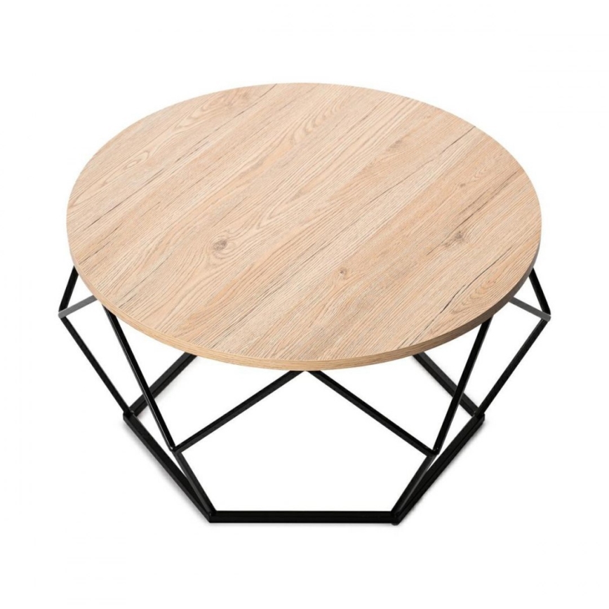Kafijas galdiņš MARMUR 40x70 cm melns/brūns