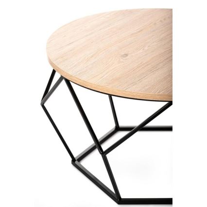 Kafijas galdiņš MARMUR 40x70 cm melns/brūns