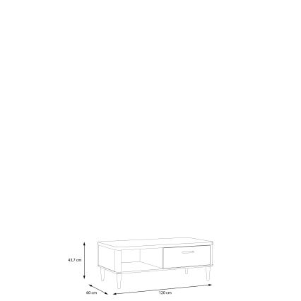 Kafijas galdiņš NOR brūns/bēšs