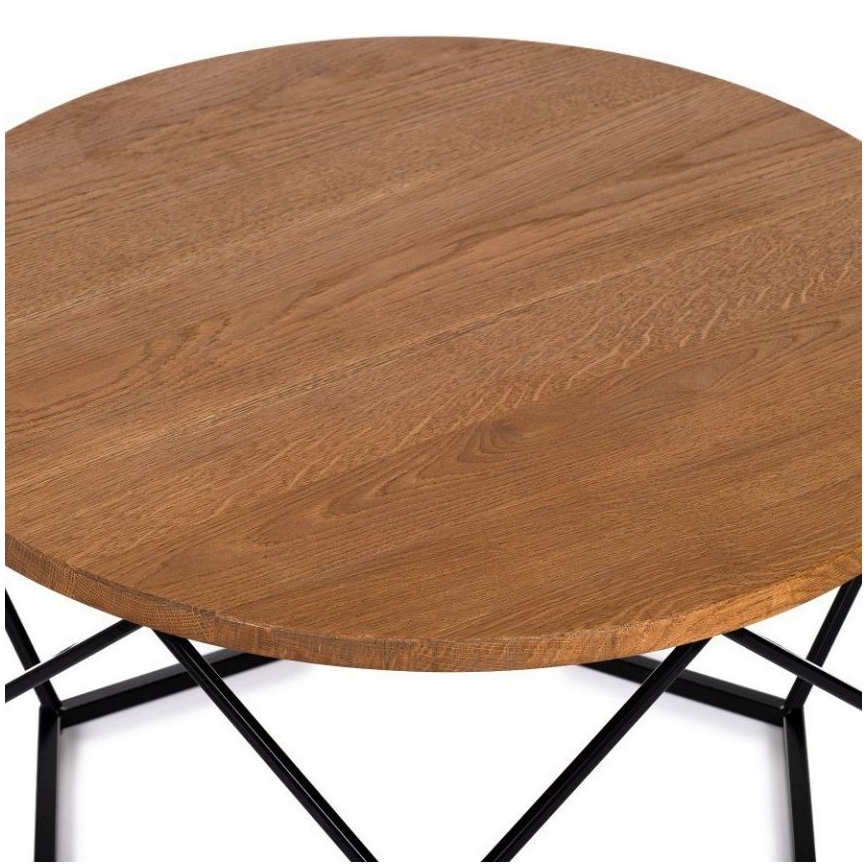 Kafijas galdiņš OAKLOFT 40x70 cm melns/ozola