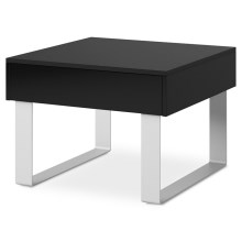 Kafijas galdiņš PAVO 45x63,5 cm spīdīgi melna