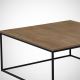 Kafijas galdiņš POLY 43x75 cm brūns/melns