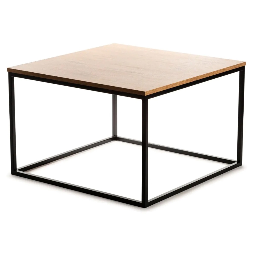 Kafijas galdiņš QUAD 50x80 cm melns/brūns