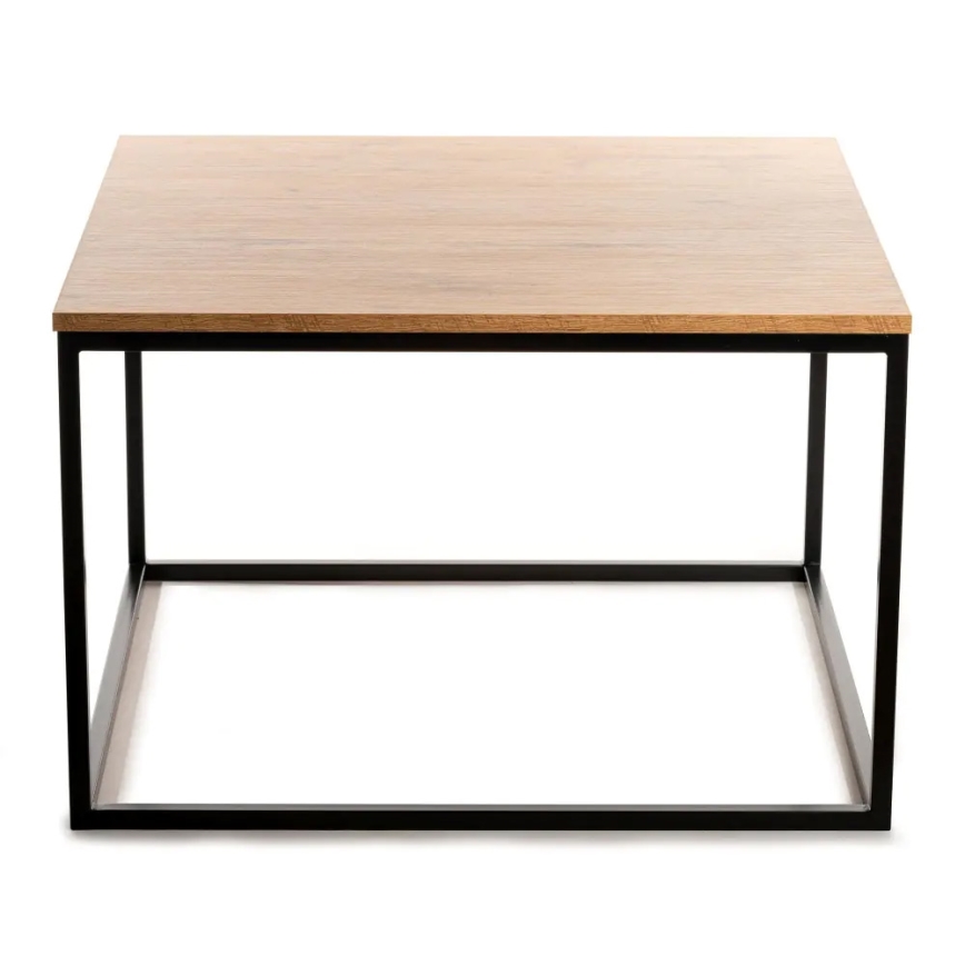 Kafijas galdiņš QUAD 50x80 cm melns/brūns