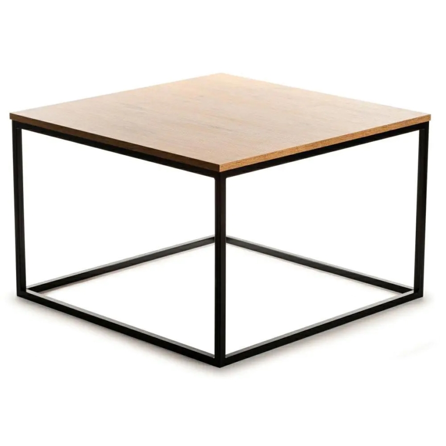 Kafijas galdiņš QUAD 50x80 cm melns/brūns