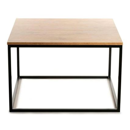 Kafijas galdiņš QUAD 50x80 cm melns/brūns