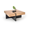 Kafijas galdiņš RADIX 100x100 cm melns/brūns