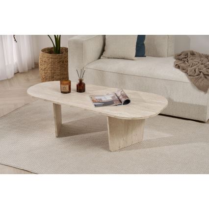 Kafijas galdiņš ROND 130x65 cm bēšs