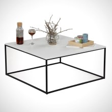 Kafijas galdiņš ROYAL 43x75 cm melns/balts