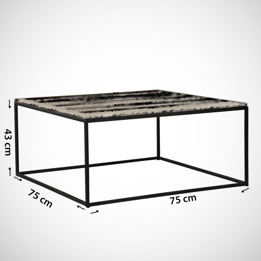 Kafijas galdiņš ROYAL 43x75 cm melns