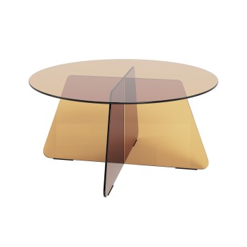 Kafijas galdiņš SANOS, 80 cm, dūmainā brūnā krāsā