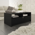 Kafijas galdiņš TIRENO 100x40 cm melns