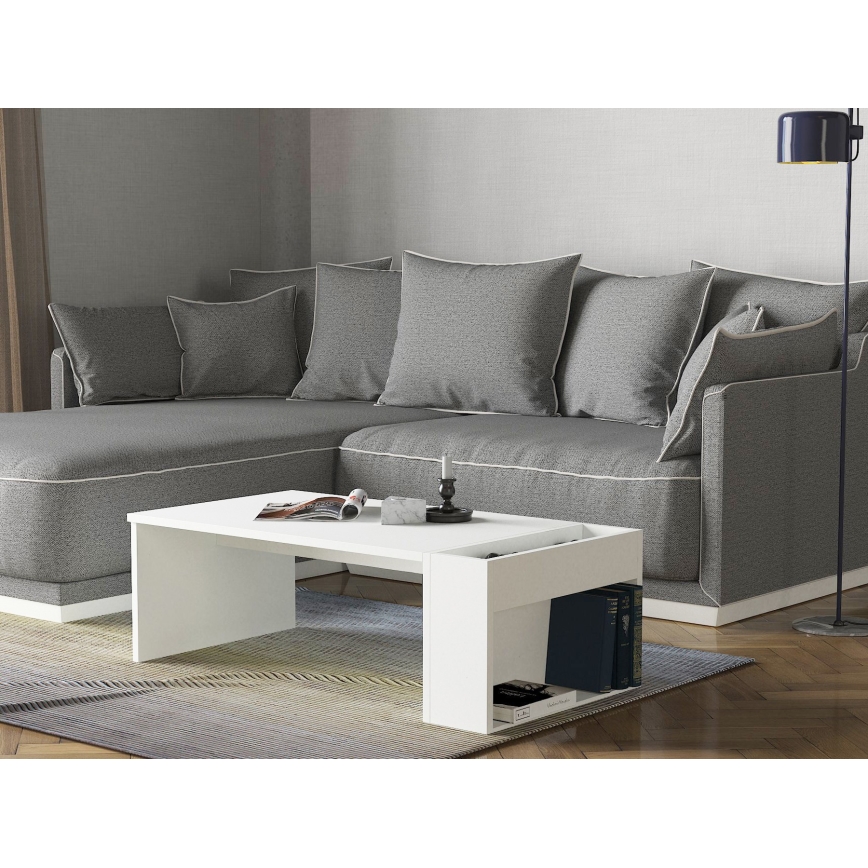 Kafijas galdiņš VIEW 34x95 cm balts