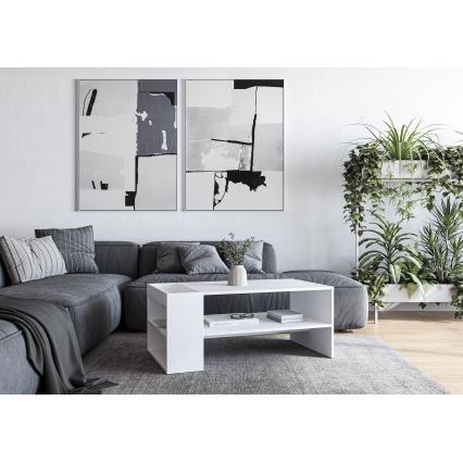 Kafijas galds BELA 100x42 cm balts