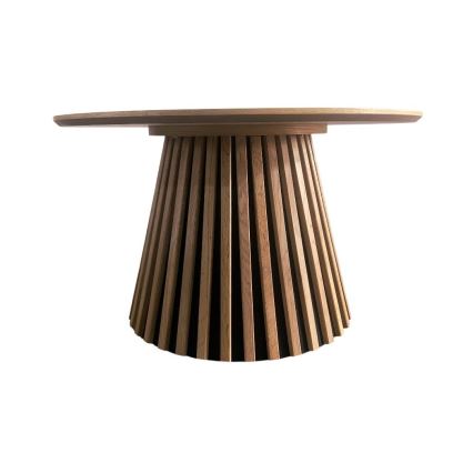Kafijas galds CARINA, Ø 75 cm, ozols/melns