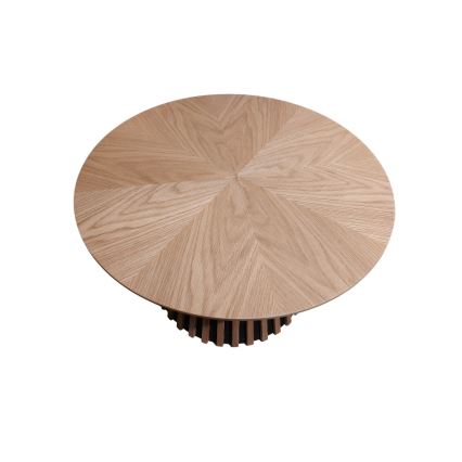 Kafijas galds CARINA, Ø 75 cm, ozols/melns