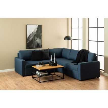 Kafijas galds CORA ozols/melns