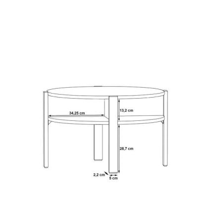 Kafijas galds INAR brūns