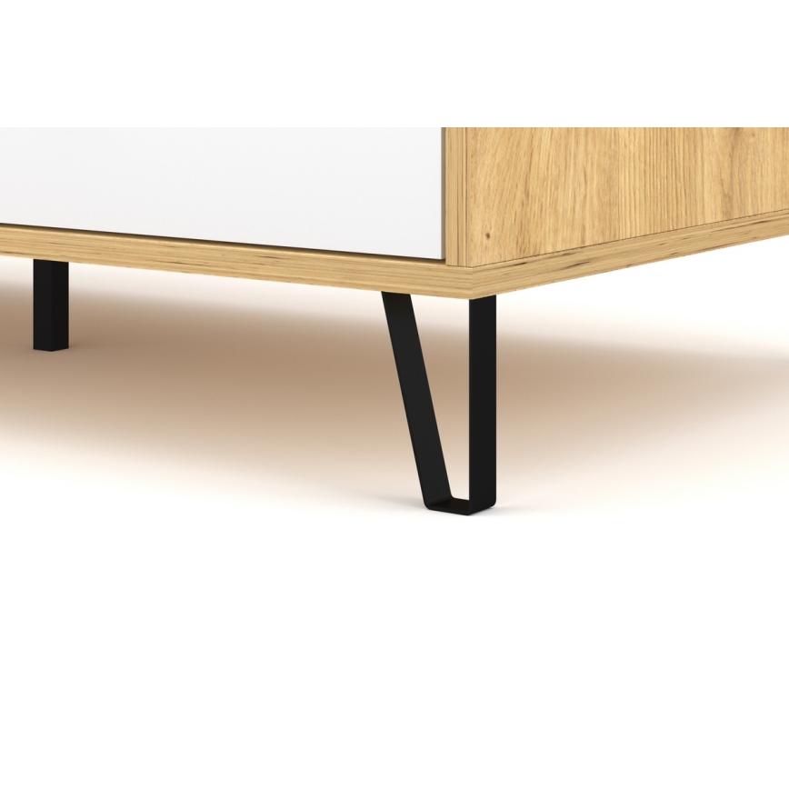 Kafijas galds SULA artisan ozols/balts