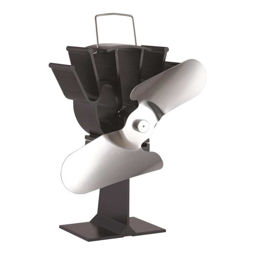 Kamīna ventilators 19,3x20,5 cm antracīta/spīdīgi hromēts