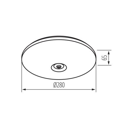 LED griestu lampa ar kustības un krēslas sensoru FOGLER LED/12W/230V pr. 28 cm