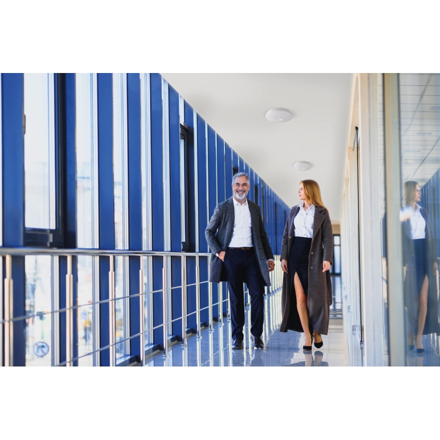 LED griestu lampa ar kustības un krēslas sensoru FOGLER LED/17W/230V Ø 33 cm