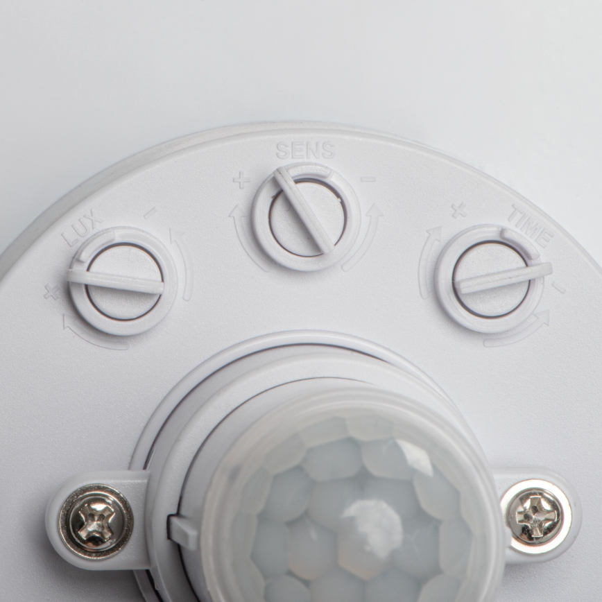 LED griestu lampa ar kustības un krēslas sensoru FOGLER LED/17W/230V Ø 33 cm