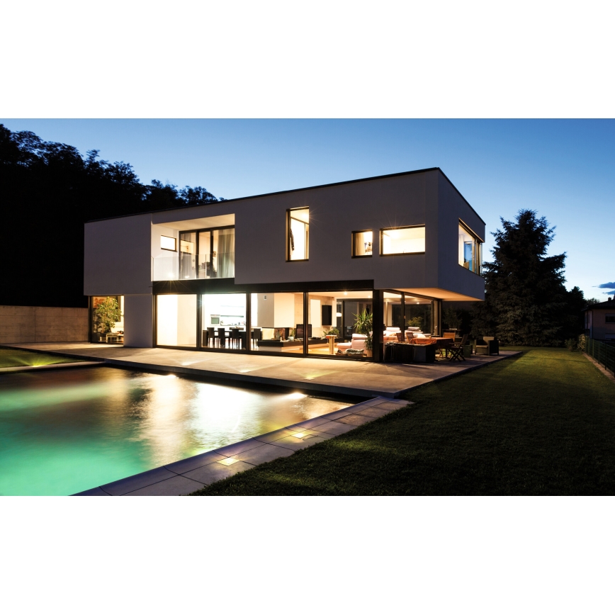 LED āra iebūvējamais brauktuves apgaismotājs GORDO LED/1W/230V 9,5x9,5 cm IP67 nerūsējošais tērauds