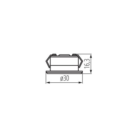LED Āra iegremdējama lampa IMBER LED/1W/12V 6500K d. 3 cm 40 lm IP65 balta