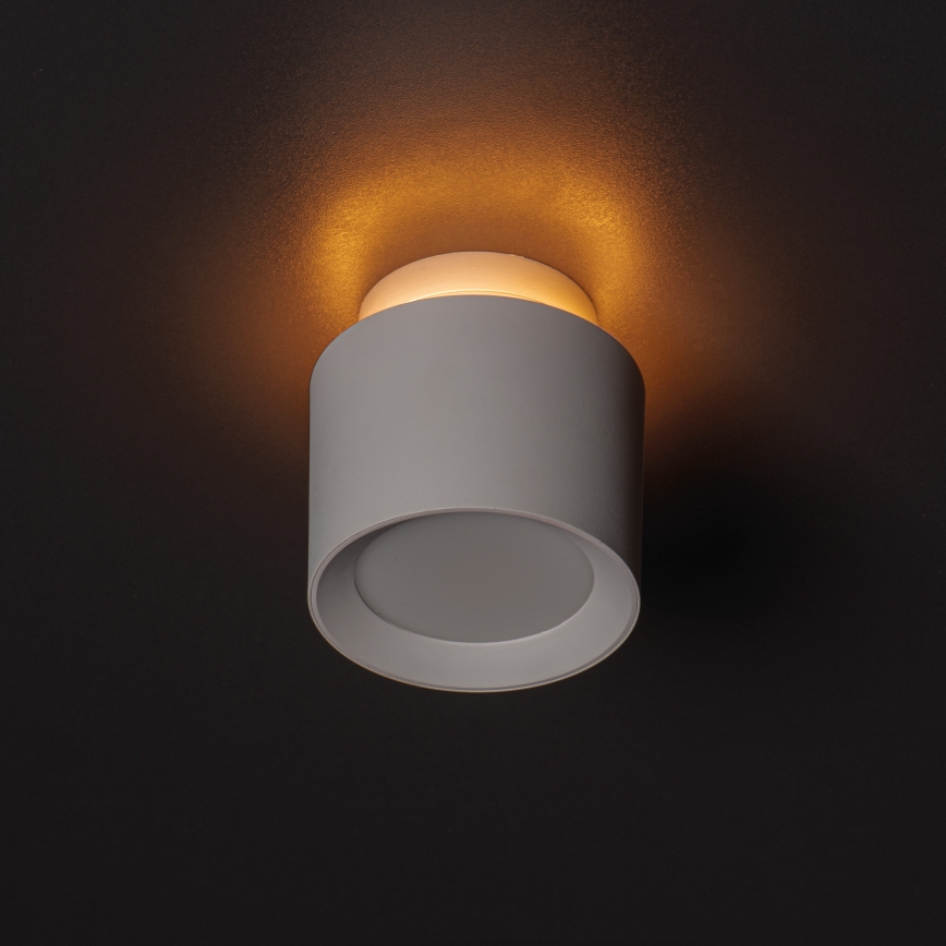 LED punktgaismeklis SONOR LED/6W/230V 3000/4000/5700K + LED/1,5W 2200K Ø 9 cm balts