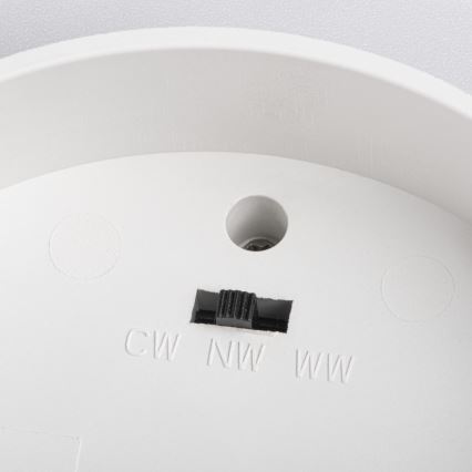 LED punktgaismeklis SONOR LED/6W/230V 3000/4000/5700K + LED/1,5W 2200K Ø 9 cm balts
