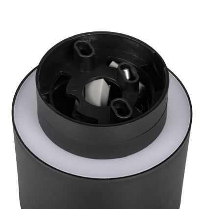 LED punktveida gaismeklis SONOR LED/6W/230V 3000/4000/5700K + LED/1,5W 2200K Ø 9 cm melns