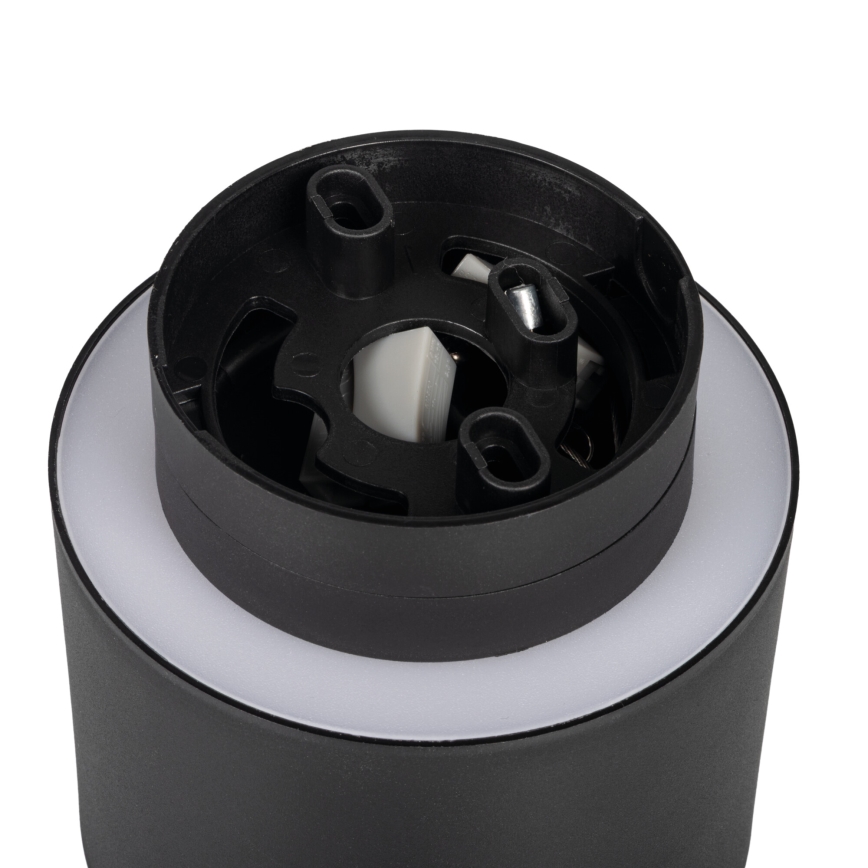 LED punktveida gaismeklis SONOR LED/6W/230V 3000/4000/5700K + LED/1,5W 2200K Ø 9 cm melns