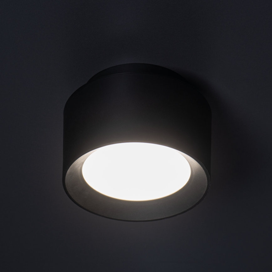 LED spotgaismeklis SONOR LED/12W/230V 3000/4000/5700K + LED/1,5W 2200K Ø 14 cm melns