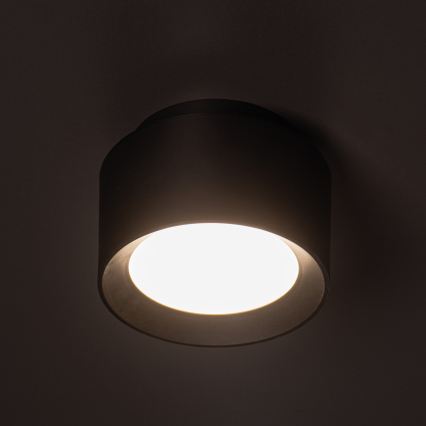 LED spotgaismeklis SONOR LED/12W/230V 3000/4000/5700K + LED/1,5W 2200K Ø 14 cm melns