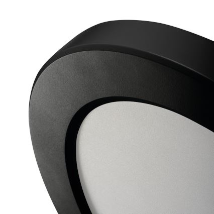 LED griestu/paneļu lampa ar kustības sensoru 2in1 ERGA LED/17W/230V 3000/4000/6500K melna