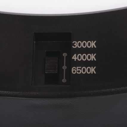 LED griestu/paneļu lampa ar kustības sensoru 2in1 ERGA LED/17W/230V 3000/4000/6500K melna