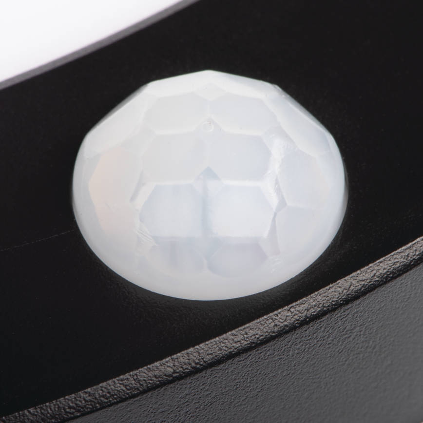 LED griestu/paneļu lampa ar kustības sensoru 2in1 ERGA LED/17W/230V 3000/4000/6500K melna