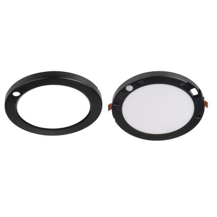 LED Griestu/iegremdējama lampa ar kustību sensoru 2in1 ERGA LED/17W/230V 3000/4000/6500K melna